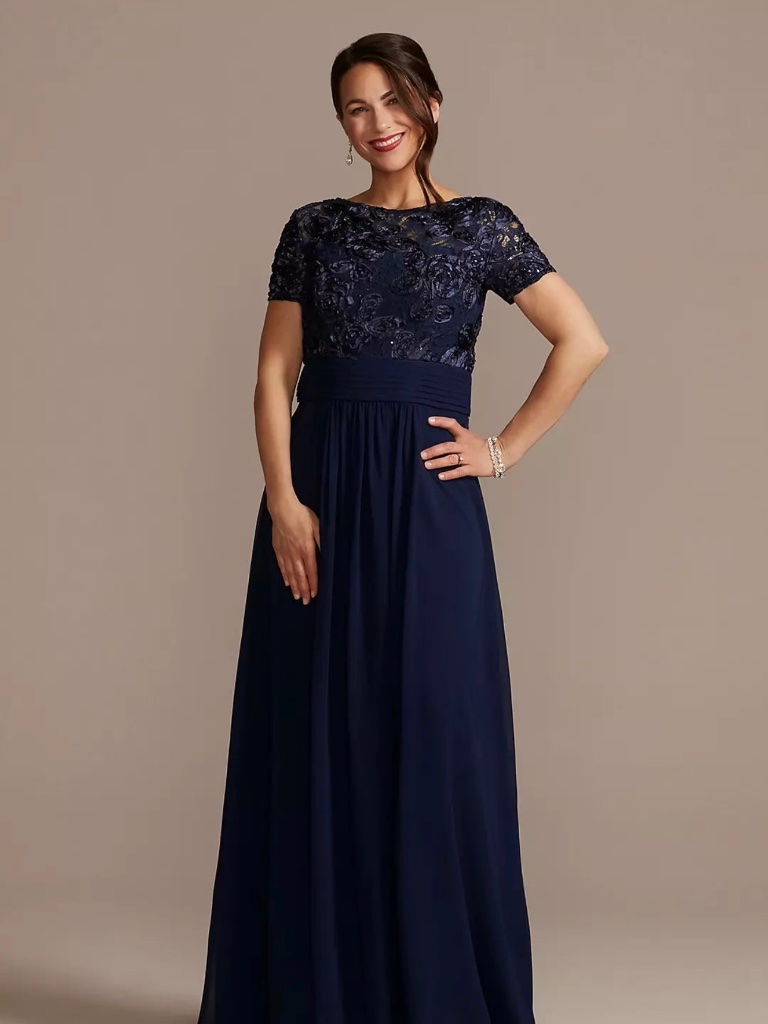 Oleg Cassini Floor Length Gown